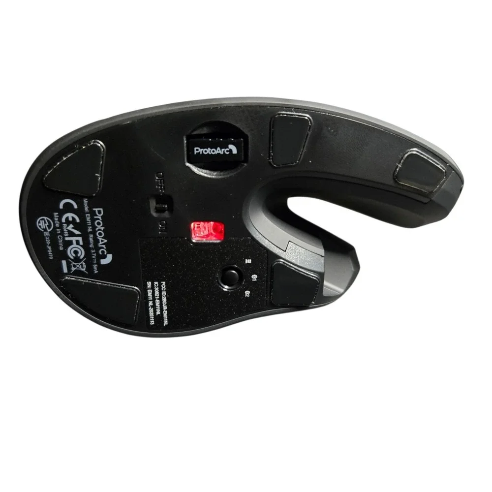 ProtoArc EM11 NL Rechargeable Multi-Device Ergonomic Vertical Mouse